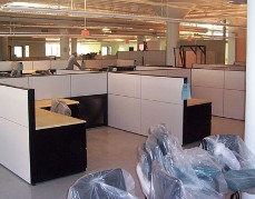 systems furniture installation in progress systems furniture installation in progress